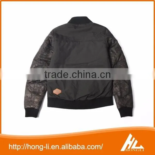 Fashion Nylon Men Casual High Quality Zipper Pockets Plain Bomber Jacket photo-6