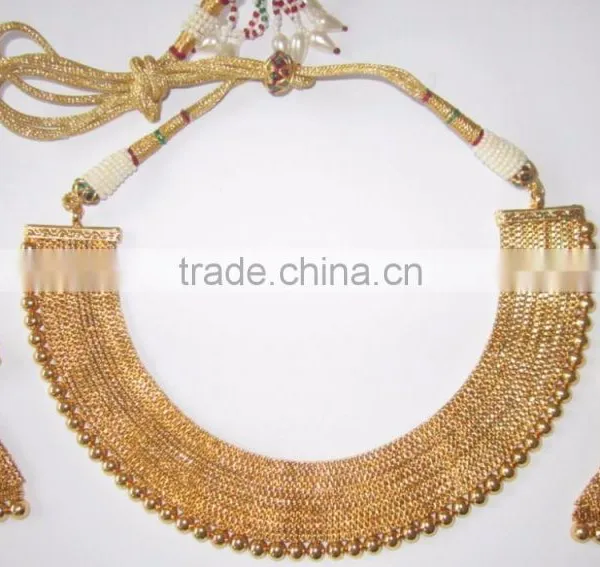 Gold Plated Necklace EARRING Set photo-2