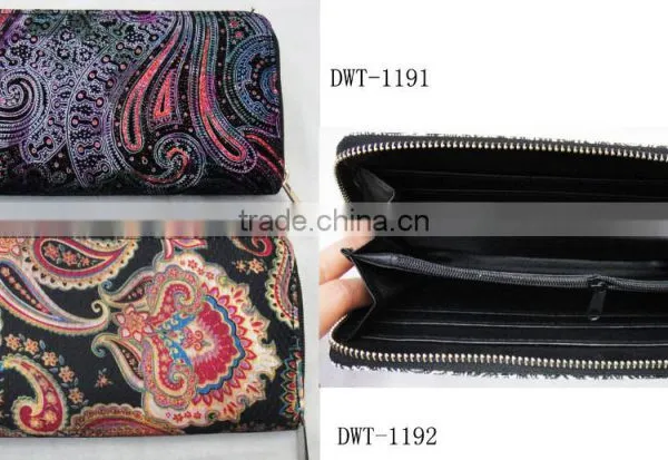 New Stylish Women Canvas Cotton Classic Floral Wallet photo-5