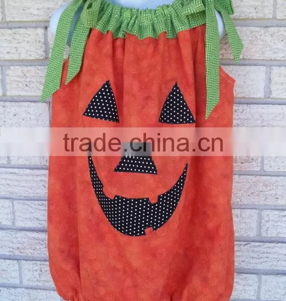 Halloween Boutique Clothing Baby Girl Halloween Outfit Pumpkin Romper Baby Romper photo-3