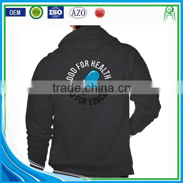 China Factory Custom Printing 100% Cotton Long Zipper Hoodie photo-6