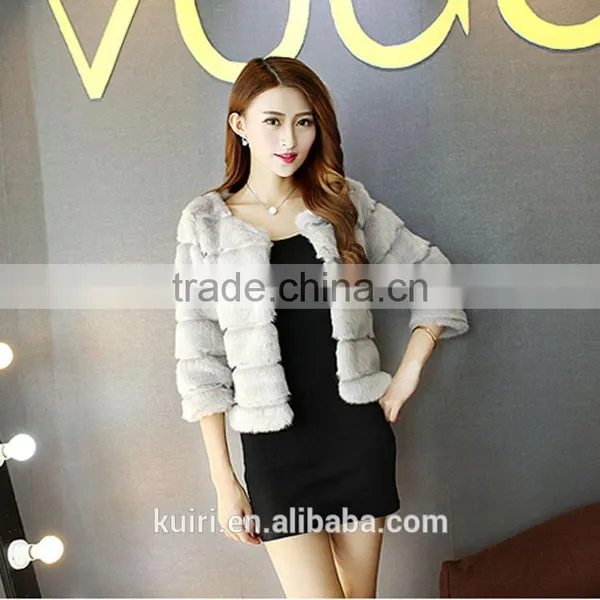 Luxury Spring Autumn Faux Fur Coat Long Sleeve Female Shaggy Jacket Fashion Slim Warm Fur Parkas Female Fourrure Short Coats photo-2