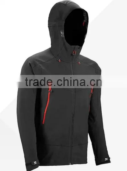 No Zipper Hoodie Jacket Waterproof Fabric Softshell Jacket photo-3