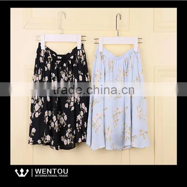 New Fashion Sweet Lady Elastic Waist Floral Skirts photo-6