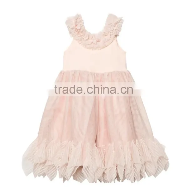 Ruffled Chiffon Dance Princess Dress Lastest Kids Frock Design for Girls photo-3