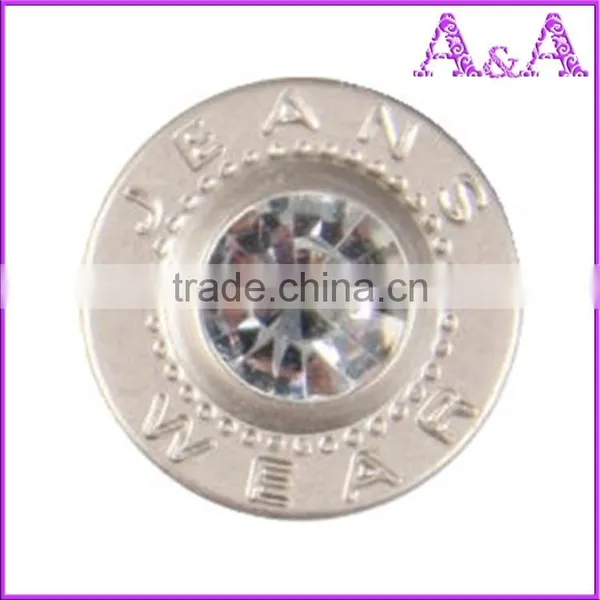 Metal Jeans Buttons With Stone Custom Jeans Button High Qualiity Button photo-3