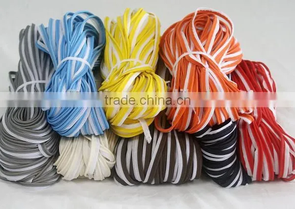 High Light Silver and White Colorized Elastic Reflective Piping Tape photo-5