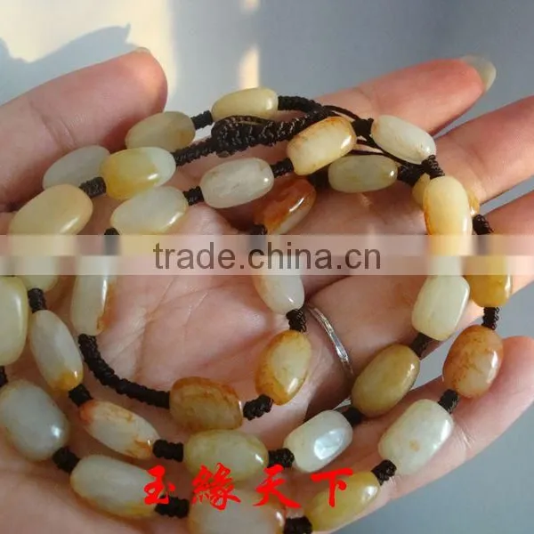 HEtian Jade Seed Makings Red-skinned Wampee Seeds Necklace the Original Stone Material Handmade Necklace Jewels Jade Stone photo-4