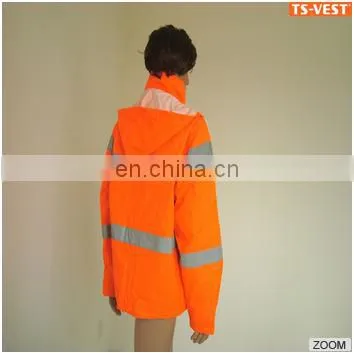 Safety Reflective Rain Coat Waterproof Clothe photo-3