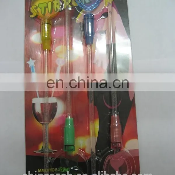 Beautiful Shape and Color LED Flashing Swizzle Stick for Bar photo-2