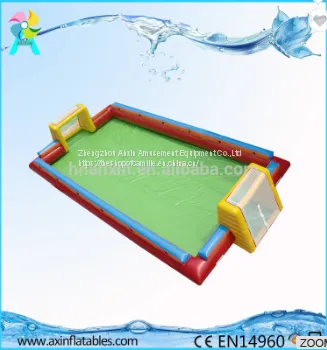 14x7x0.55M Big Inflatable Soap Football Field / Soccer Football Field for Sale photo-3