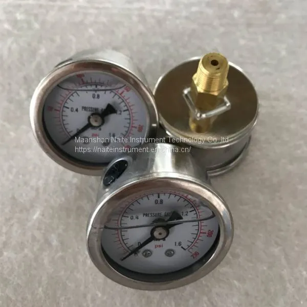 Industrial Small Dial 40mm Back Connection Pressure Gauge photo-2