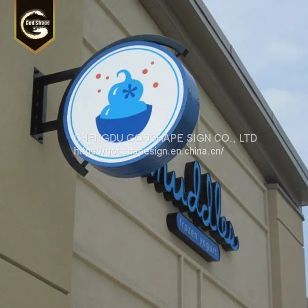 Wall Mount Blade LED Sign Projecting Signage Advertising Light Box
