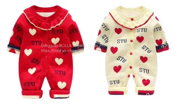 Factory Direct Sales Hot Newborn 100% Cotton Cute Printed Cherry Jumpsuit Boy Jumpsuit Newborn photo-2