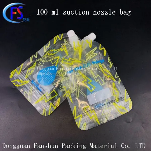 Transparent Bone Strip Sealing Nozzle Bag Juice Drink Sealing Bag 100ml Liquid Sealing Nozzle Bag photo-3