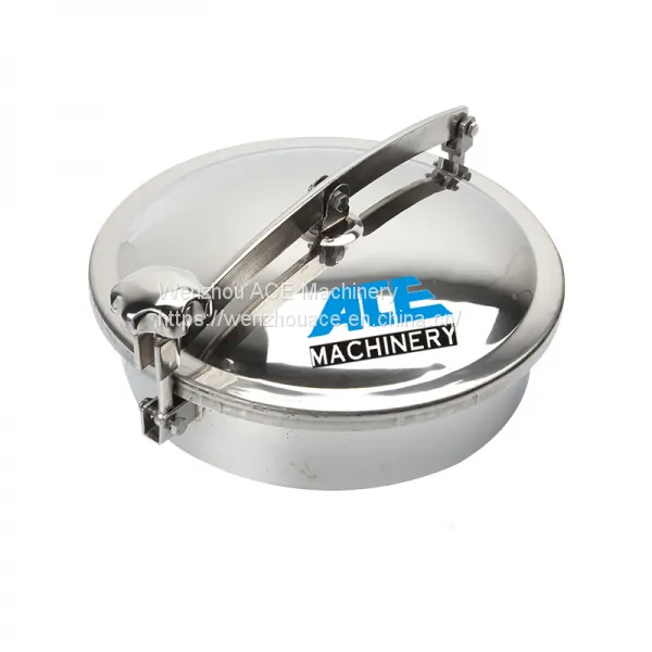 Stainless Steel Upper Seal Normal Pressure Round Tank Hatch Cover Circular Manway photo-3