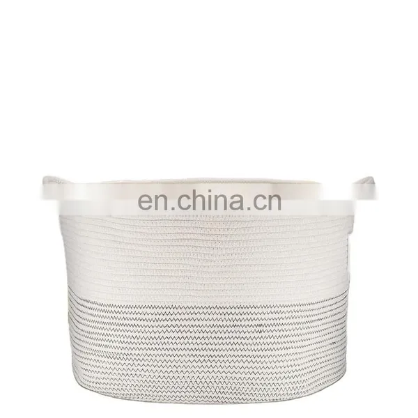 2020 Hot Selling European and American Round Cotton Rope Storage Basket