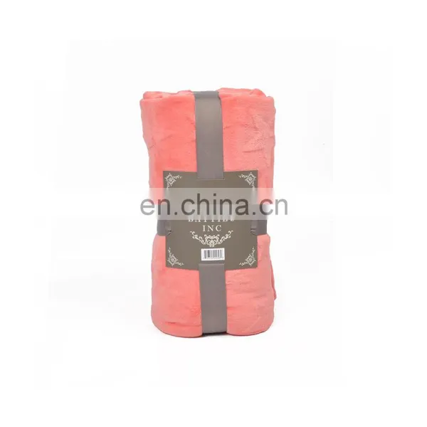 Stars Printed Red Coral Fleece Blankets Air-Conditioned Lively Office Nap Cover Fleece Blanket/Throw photo-2