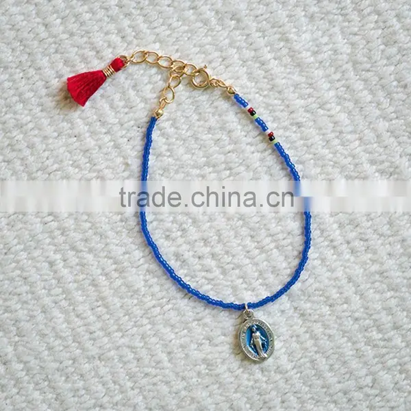 Black Seed Bead Wrap Bracelet for Girl photo-6