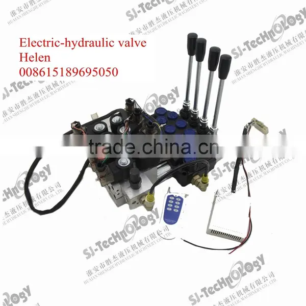 Z1391 electric-hydraulic control,manual control,single acting manual control,factory electric-hydraulic control valve for truck