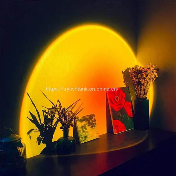 Sunset Projection Night Lights Live Broadcast Background Projector Atmosphere Rainbow Lamp Decoration For Bedroom photo-5