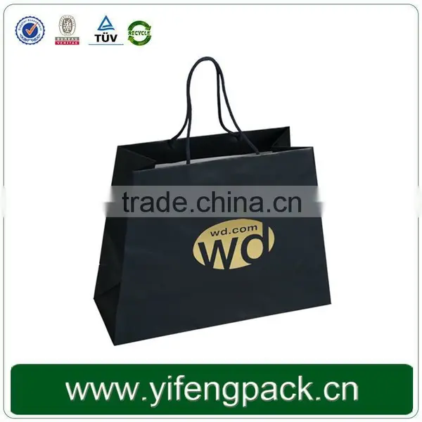 Art Paper Custom Wholesale Black Bread Paper Bag photo-2
