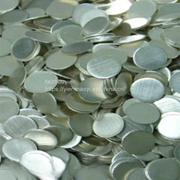 Taizhou Yien Factory Direct Sales Metal Lithium Sheet, Lithium Metal Disc High Purity Button Battery Lithium Sheet 18*0.5mm Battery Grade Lithium Sheet photo-3