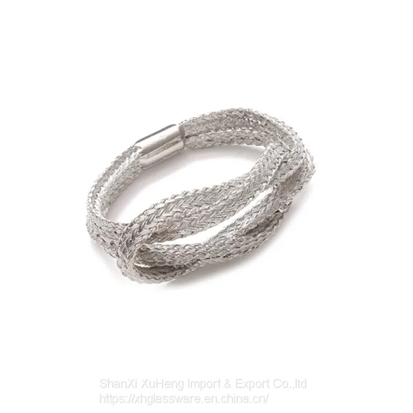 Silver Colored Simple Rattan Napkin Ring Wholesale photo-4