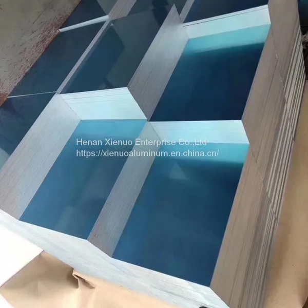 Henan Supplier 1060 1070 Aluminium Sheet Price per kg With Blue Film