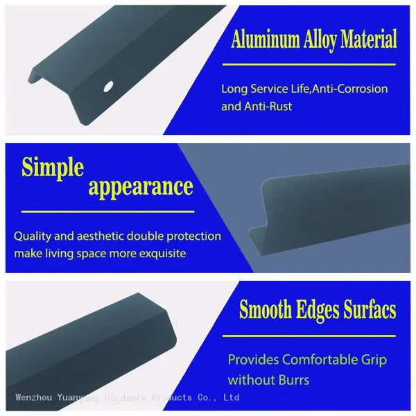 Aluminum Profile Furniture Handles Manufacturing Wardrobe Cabinet Door Handles photo-4