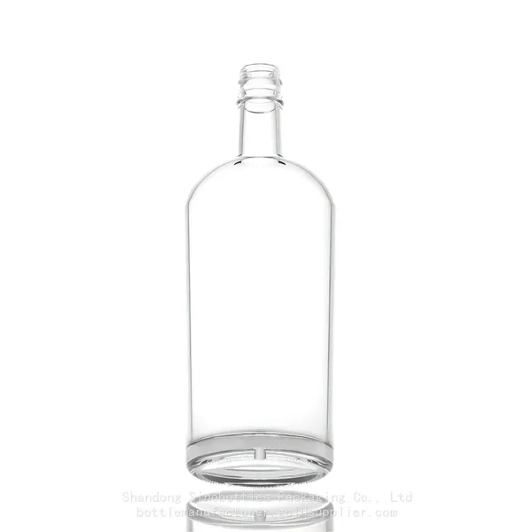 1000ml 850g Screw Top Glass Rum Distillery Custom Bottle Gold Supplier SinoBottles Packaging