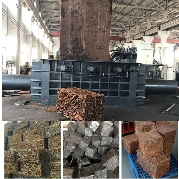 2000Ton Double Main Cylinders Heavy Duty HMS1 Steel Rebars Baling Press Machine photo-4