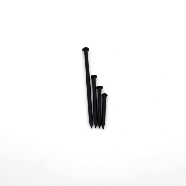 Black Concrete Nails Smooth Shank for Permanent Fastening in Masonry and Concrete