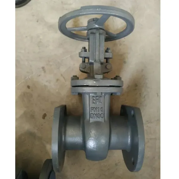 GOST PN16 DN80 Cast Steel Flange Gate Valve WCB photo-2