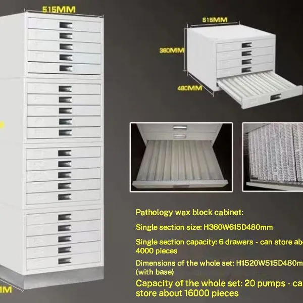 Cold Rolled Steel Pathology Slide Cabinet - 14,000 Slides Capacity, Anti-Dust Dividers for Humid Climates photo-5