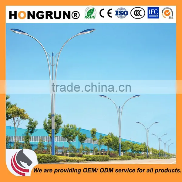 Handsome Street Light Pole With Dual-arm Used for Urban Main Road Street Lamp Poles