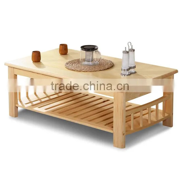 Solid Wood Furniture Wooden Coffee Table Design,pine Wood Table photo-5
