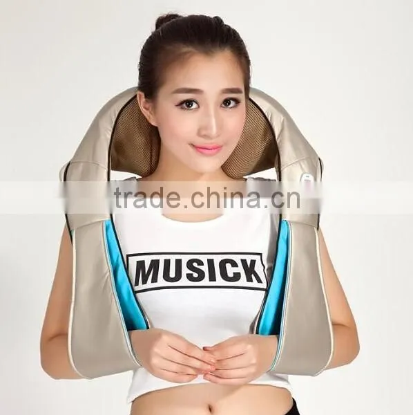 Electric Shiatsu Kneading Neck Shoulder Back Body Massager Belt With Heat for Home Office Car