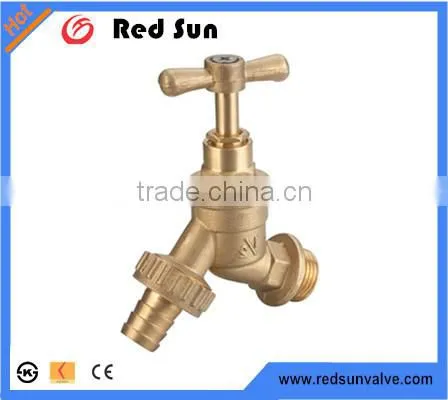 HR4050 Factory Manufacture Forged Brass Handle Stop Tap Valve Bibcock