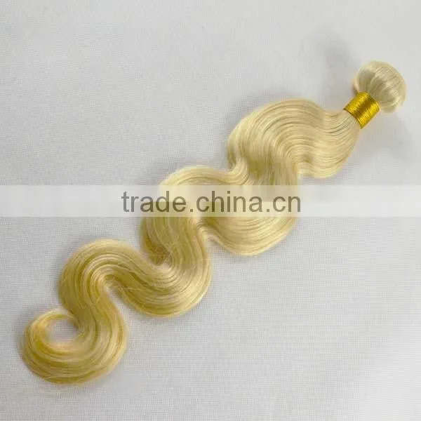 Human Hair Light Blonde Color Virgin European Hair photo-4
