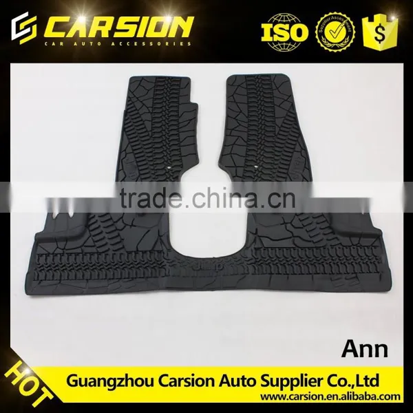 Rubber Floor Mat Car Mat For Jeep Wrangler JK 2007 + Auto Accessories