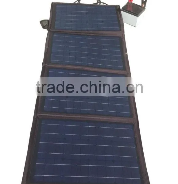 Portable 120W Folding Solar Panel Bag Blanket Regulator Waterproof with auto boat Car Charger