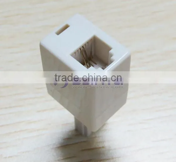 BT Male UK Plug to 6P4C RJ11 US Telephone Socket Cable Connector photo-3