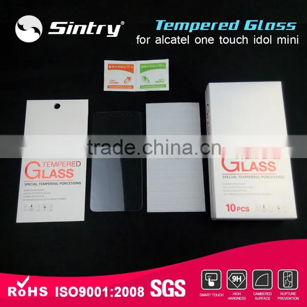 High Definition Tempered Glass 2.5D Arc Edge Glass Film 9H Hardnesstempered Glass Screen Protector for Alcatel Onetouch Idol 3 Quality Choice photo-4