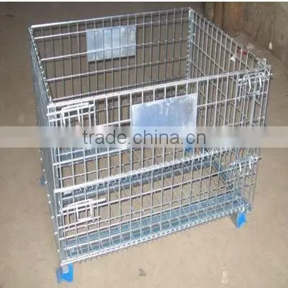 Galvanized Foldable Wire Container in Store photo-5