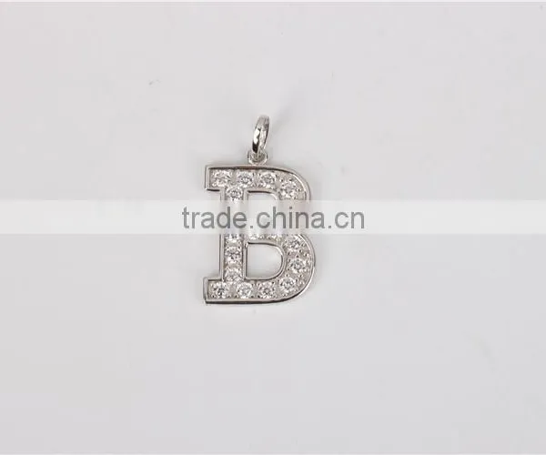 Fashion 925 Sterling Silver 26pcs Letter Alphabet Initial Bling Bling Pendants photo-5