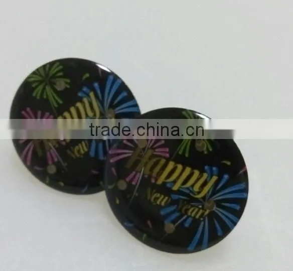 Novelty Gifts Clothing Accessories Custom Promotional LED Pin Badge With Butterfly Clutch photo-3
