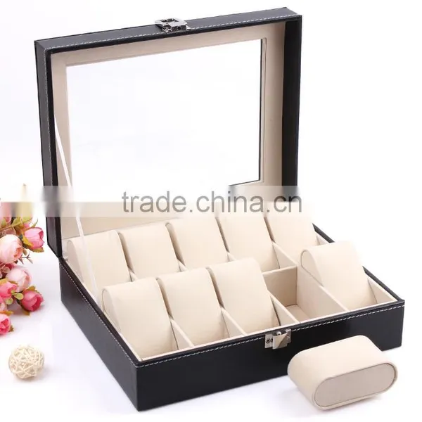 C35-1 ANPHY 10 Pcs Square Watch Box High Grade Display Watches Quality Choice photo-5