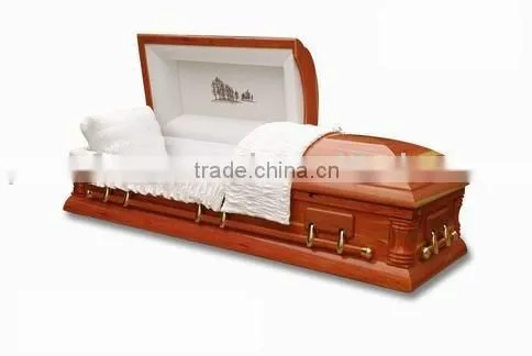 RED CEDAR Wood Veneer Coffin