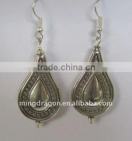 CHINESE TIBET SILVER EARRING EARDROP